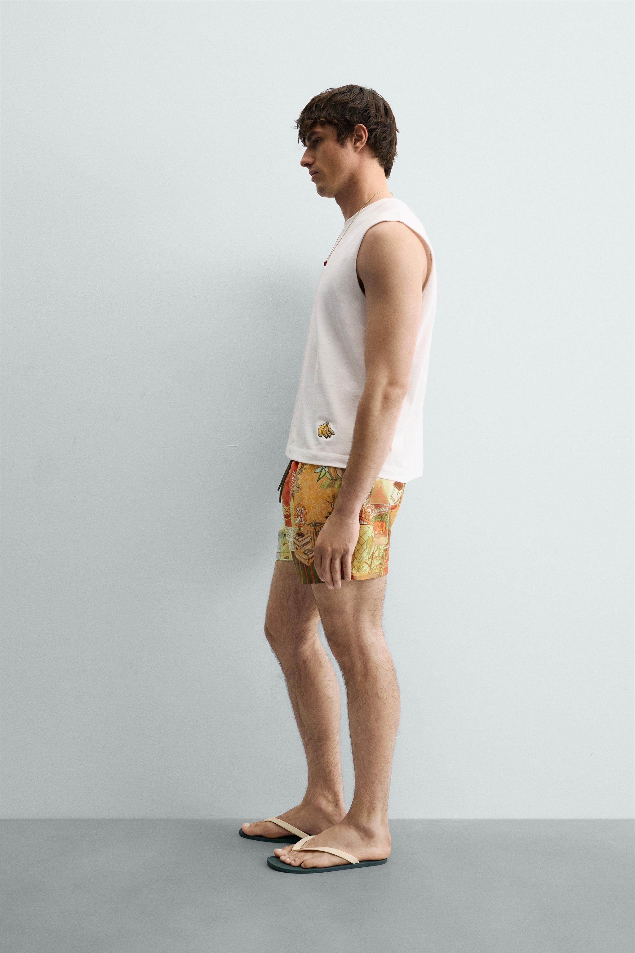 STREET PRINT SWIM TRUNKS
